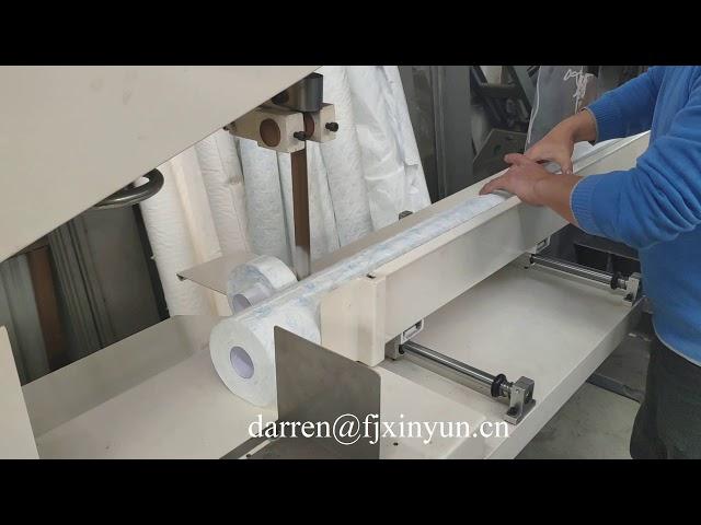 Automatic glue lamination toilet paper production process