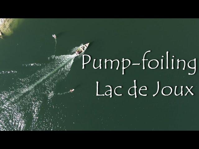 Pumpfoiling with the fisherman on Lac de Joux