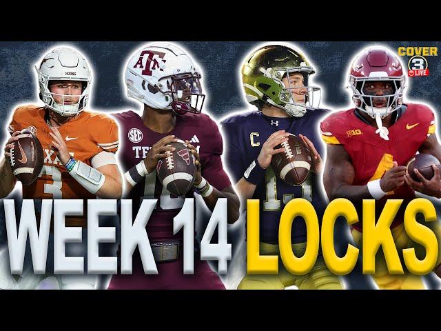 Week 14 LOCKS: Best Bets, Odds & Picks for College Football! | Texas-Texas A&M | Notre Dame -USC