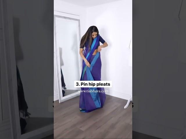 Cotton Saree Draping Hacks | how to wear saree | how to drape a saree perfectly | #shorts