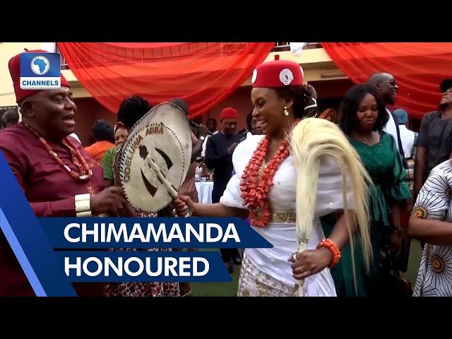 Award Winning Author, Chimamanda Conferred With Chieftaincy Title