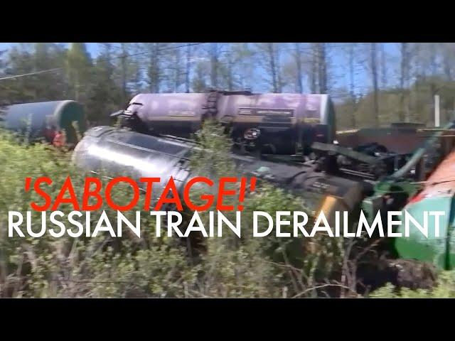 'Who blew it up?' Russian TV shows train derailment aftermath in Bryansk bordering Ukraine