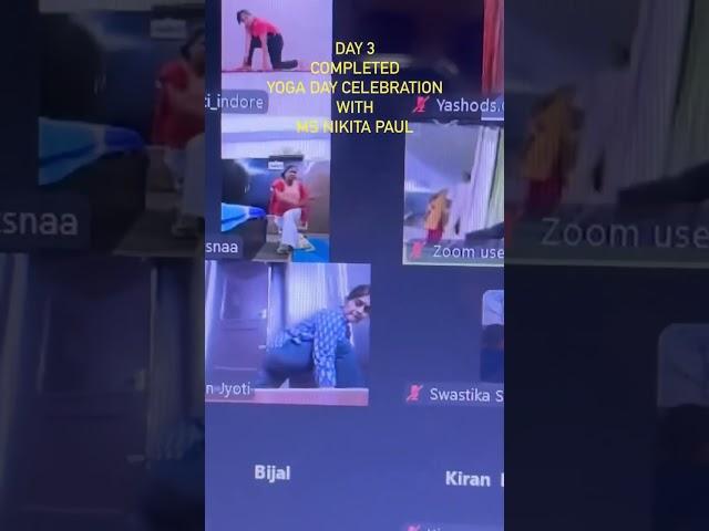  Day 3 | Dynamic Flow with Ms. Nikita Paul | Yoga Day 2025 ‍️ ​⁠ #yogaday@PraveenYogaAcademy