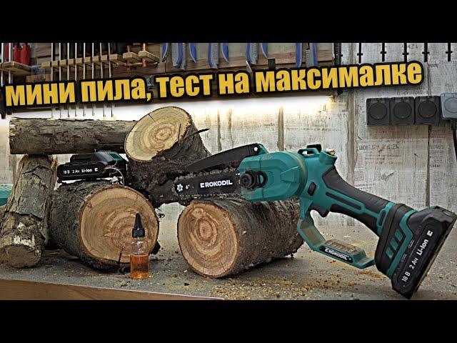 Аккумуляторная цепная пила для сада Rokodil Cutter Pro.