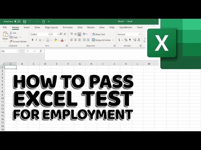 How to Pass Excel Assessment Test For Job Applications - Step by Step Tutorial with XLSX work files