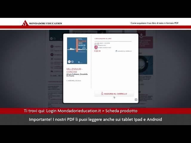 Come acquistare il tuo libro Mondadori Education in formato PDF.mp4