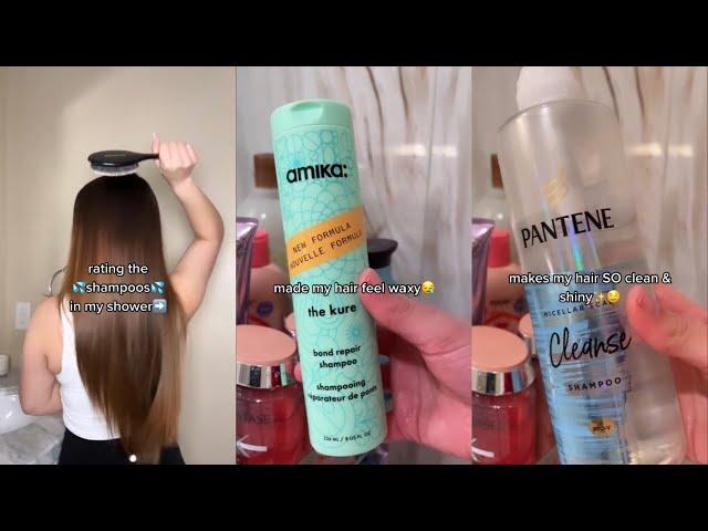 Rating The Shampoos In My Shower #haircare #hair