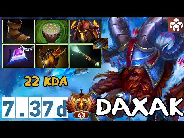 Daxak | Beastmaster  Pos 3 | 22 KDA | 7.37d | Immortal Dota