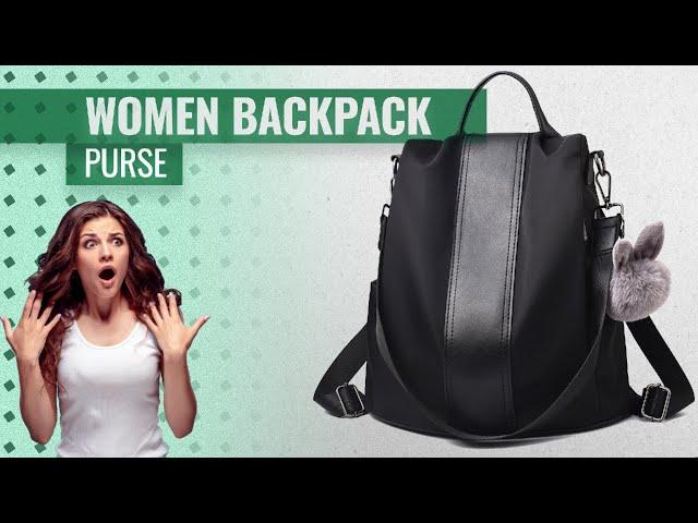 Charmore Women Backpack Purse Waterproof Nylon Schoolbags Anti-Theft Rucksack Shoulder Bags