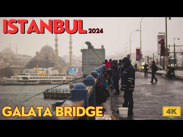 ISTANBUL Vlog  Galata Köprüsü (Galata Bridge) Tour -4k