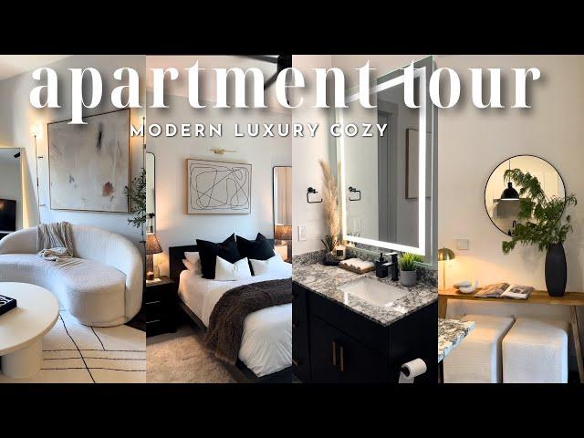 APARTMENT TOUR | MODERN, MINIMAL, LUXURY & COZY AESTHETIC | DALLAS | Affordable Home Decor Linked