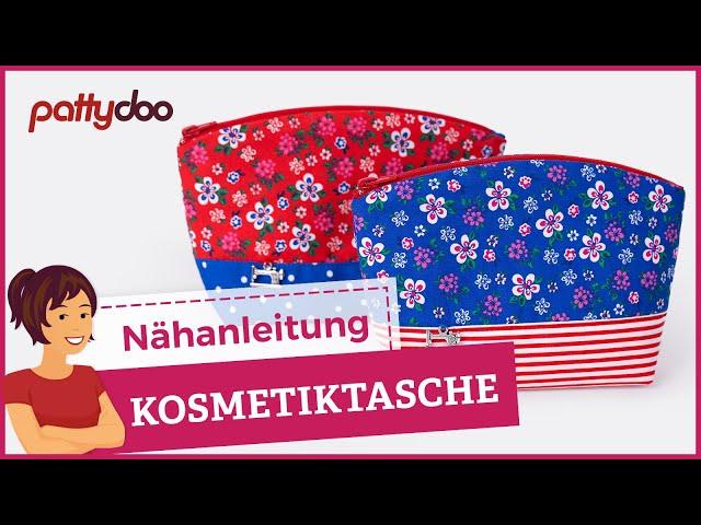 Nähanleitung Kosmetiktasche mit Reißverschluss - pattydoo Nähbox mit Schnittmuster