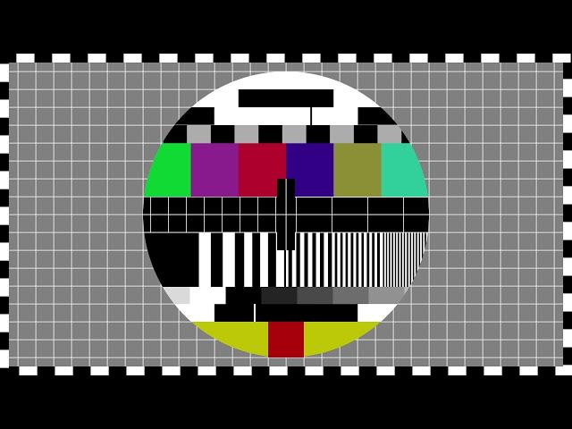 BROADCAST  SIGNAL CALIBRATION VIDEO   TEST PATTERN |  DISPLAY STREAM (1 hour long) - 4K 16:9