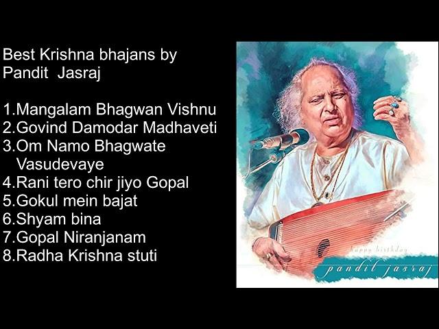 Best Krishna Bhajans by Pt Jasraj .