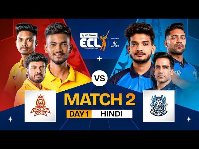 [HINDI] #ECL | Match 2 | Lucknow Lions vs Mumbai Disruptors | Anurag Dwivedi vs Munawar Faruqui