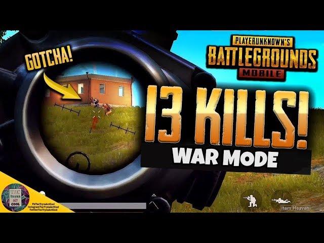 PUBG Mobile - Intense Gameplay (WarMode) #1 | 13 Kills In War Mode | PUBG MOBILE INTENSE GAMEPLAY