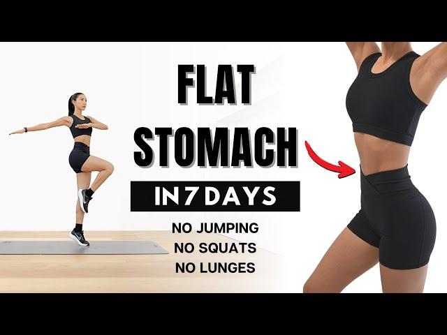 FLAT STOMACH in 7 Days 40 MIN Standing Abs Workout - No Squat, No Lunge, No Jumping