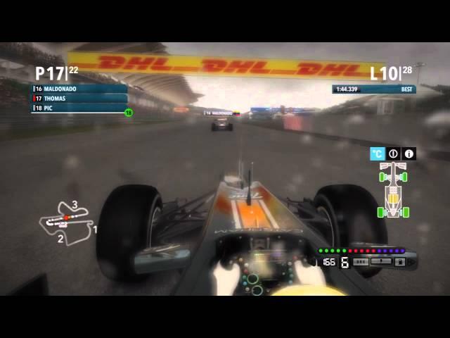 F1 2012 Full Career Race Malaysia Mixed Conditions and Safety Car