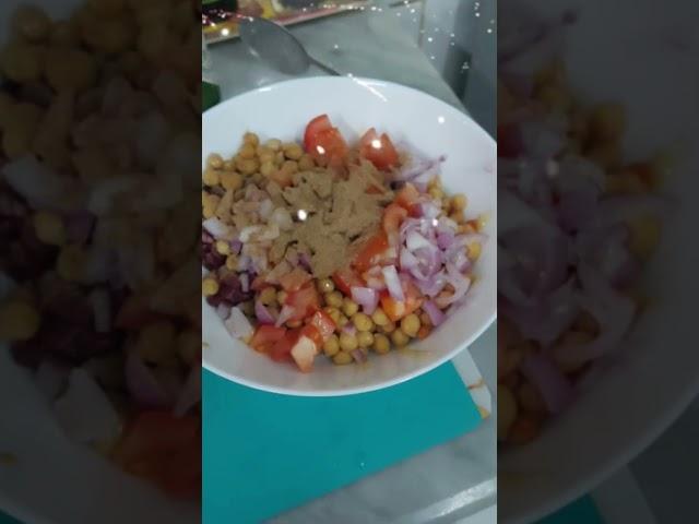 CHATPATA REDKIDNEYBEANS AND CHICKPEA SALAD #RICH  IN PROTEIN #thought #youtubeshorts
