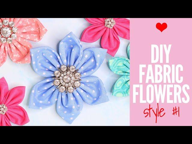 How to Make Fabric Flowers - Quick and Easy Tutorial