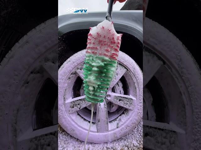 Detailing- Cleaning MASSIVE Wheels… #shorts #asmr