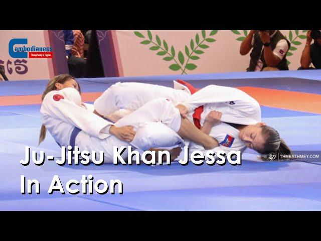 SEA Games: Cambodian Ju-Jitsu Fighter Khan Jessa in Action