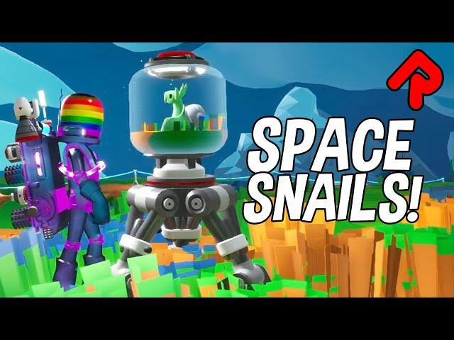 Capturing a Space Snail, Astroneer's New Alien Pets!