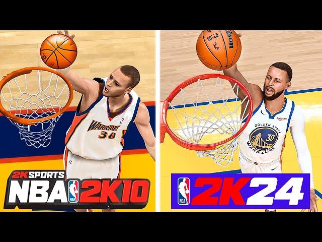 Dunking With Stephen Curry In Every NBA 2K