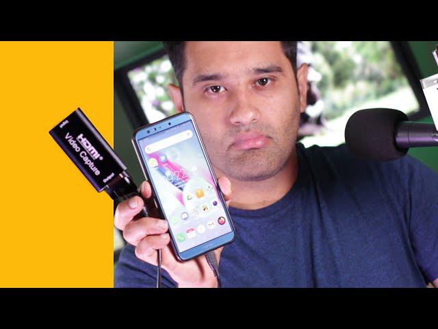 Can you record video from a capture card to mobile