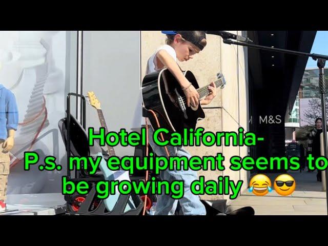 Hotel California- Eagles #busking #guitar #equipment #leonardo #patrick #manchester #leo #music