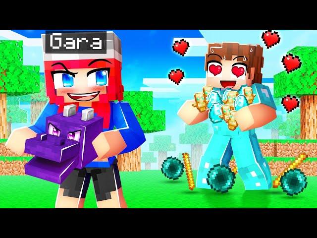 I Became a E GIRL, And He Gave Me FREE STUFF to Speedrun in Minecraft!