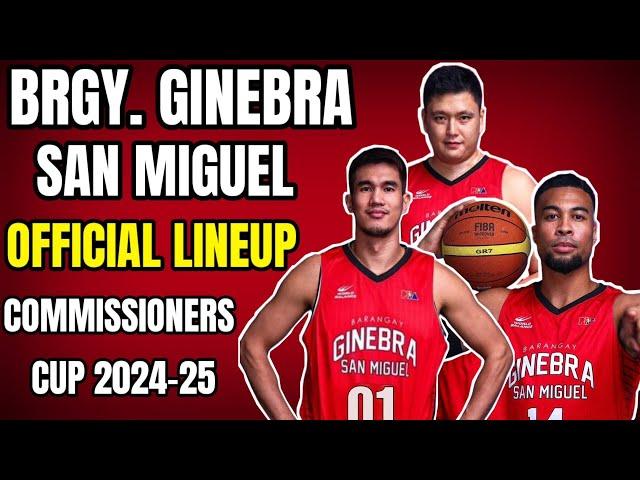 Ginebra San Miguel Official Roster 2024|PBA Commissioner's Cup Update |PBA UPDATE 2024