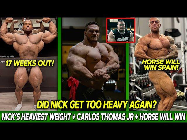 Nick Walker GOT TOO HEAVY?? + Carlos Thomas Jr LOOKS INSANE + Horse MD CAN WIN Spain Pro!