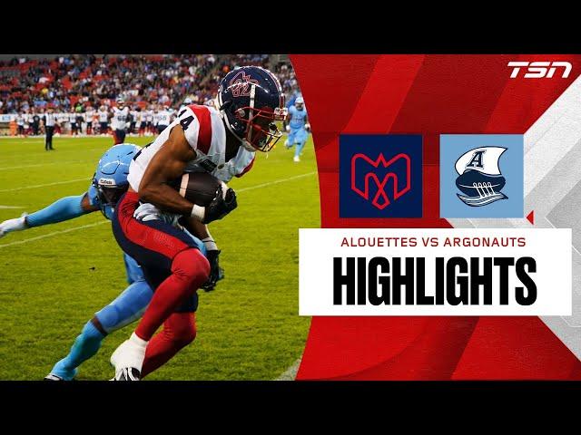 CFL WEEK 17: Toronto Argonauts vs. Montreal Alouettes FULL HIGHLIGHTS