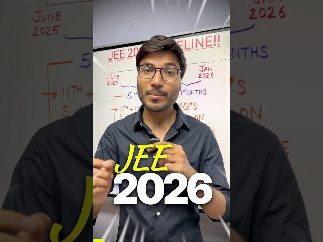 JEE 2026 - 7 Months Timeline! | IIT-JEE #jee #motivation
