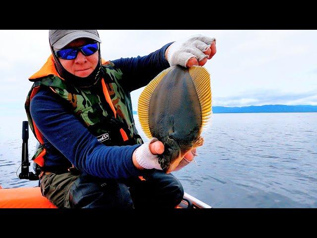 How to catch flounder in the sea from a boat.
