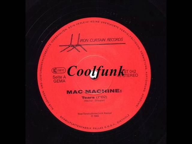 Mac Machine - Tears (12" Ballad-Funk 1985)