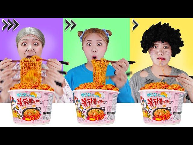 FAST, MEDIUM OR SLOW FOOD CHALLENGE by HIU 하이유