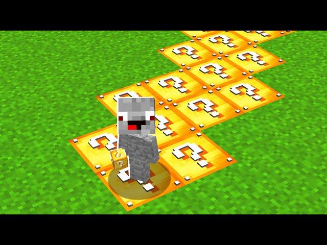 Alles was Alphastein berührt, wird zu Lucky Blocks 