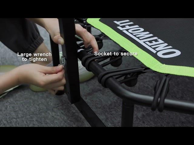 Installation Video-ONETWOFIT Folding Fitness Trampoline OT059201