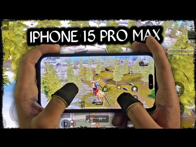 IPHONE 15 PRO MAX  PUBG MOBILE 4-FINGERS CLAW HANDCAM