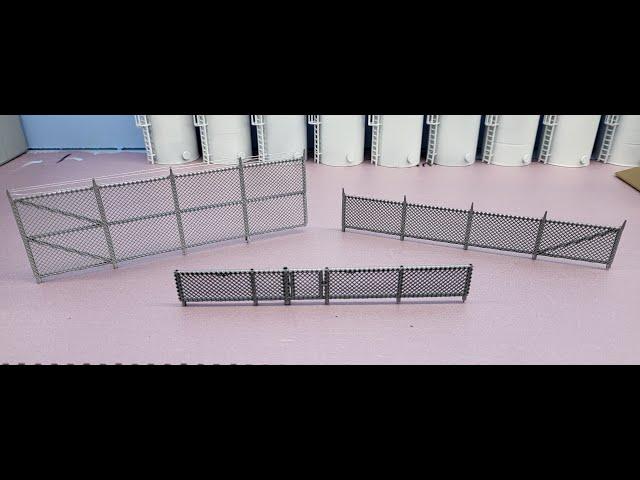 Whistle Stop Models Product Review - 3D Printed HO Scale Residential and Commercial Fencing