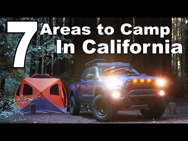 7 BEST Camping Areas in California - Places to Camp in California