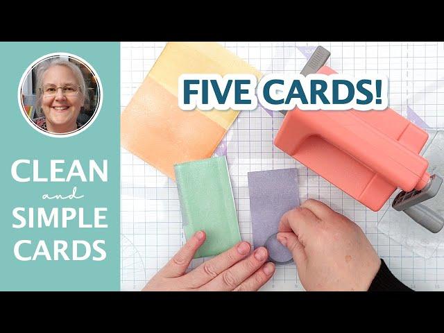 5 Clean and Simple Cards made using 1 Circle Die [2025/011]