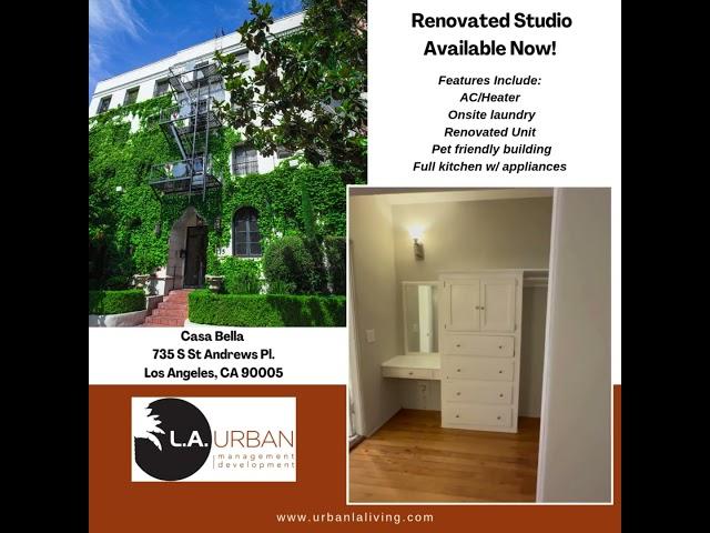 Spacious Renovated Studio – Modern Upgrades & Prime Location!