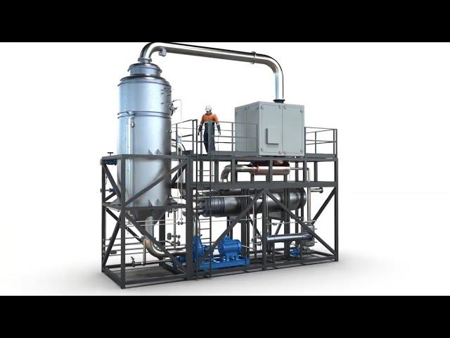 Industrial water evaporator by mechanical vapor compression (MVC and MVR) - Desalt Series