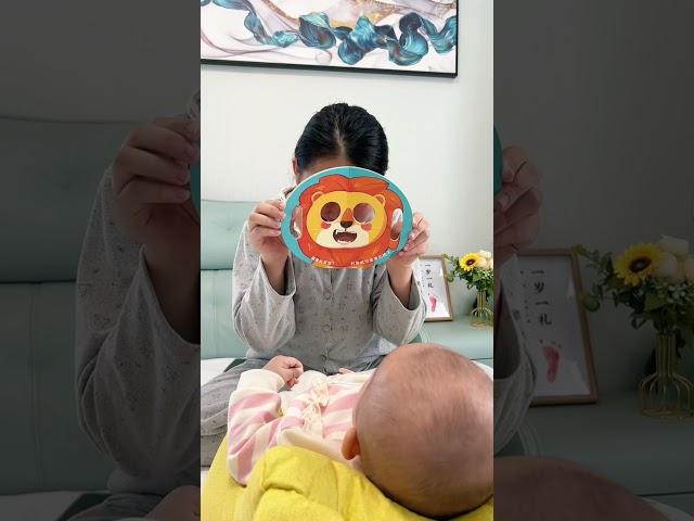 Baby Face-Changing Mask Book, Interactive Learning for Your Little One!#babylearning #shorts