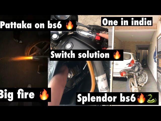 Pattake on Splendor bs6 switch solution first video on Splendor bs6 pattaka [divraj vlogs]