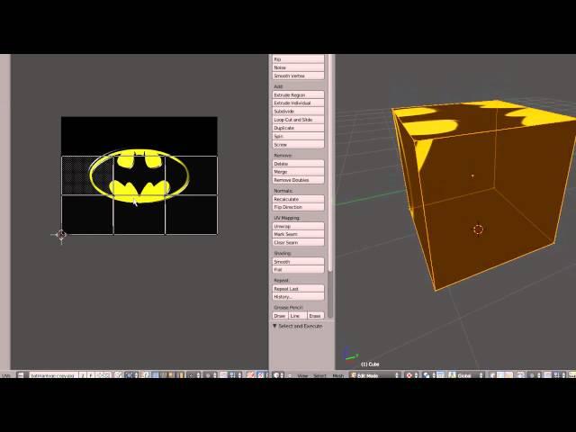 Introduction to Simple UV Texture Mapping in Blender 2.5 (HD)