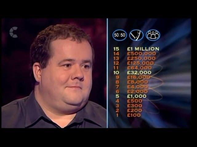 Who wants to be a millionaire (03,28.02.2004) Pat Gibson's Full Run